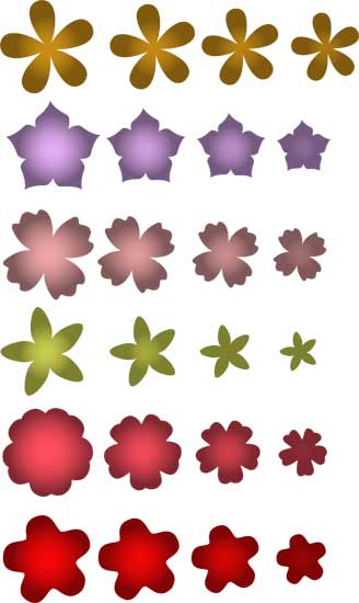 Five petal flowers Five petal flowers