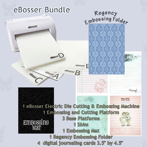 eBOSSER Electric Embosser and Cutter BUNDLE