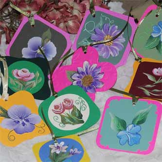 Pretty Flowers Tag Set