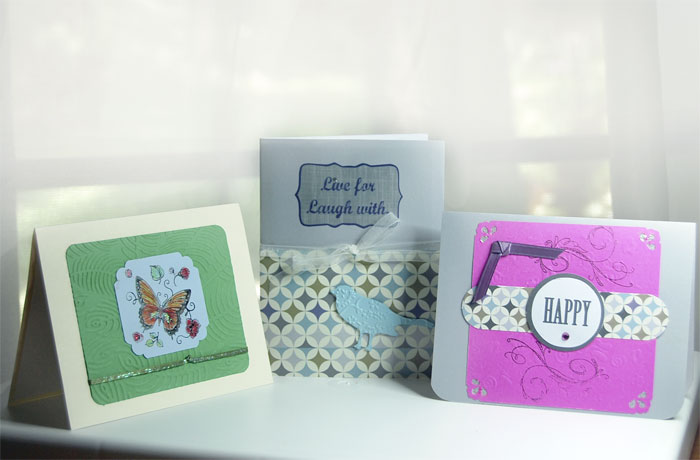 Live For, Laugh With - Set of Three Cards