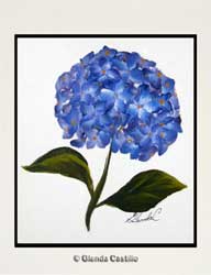 Heavenly Hortensia Hand-Painted Card