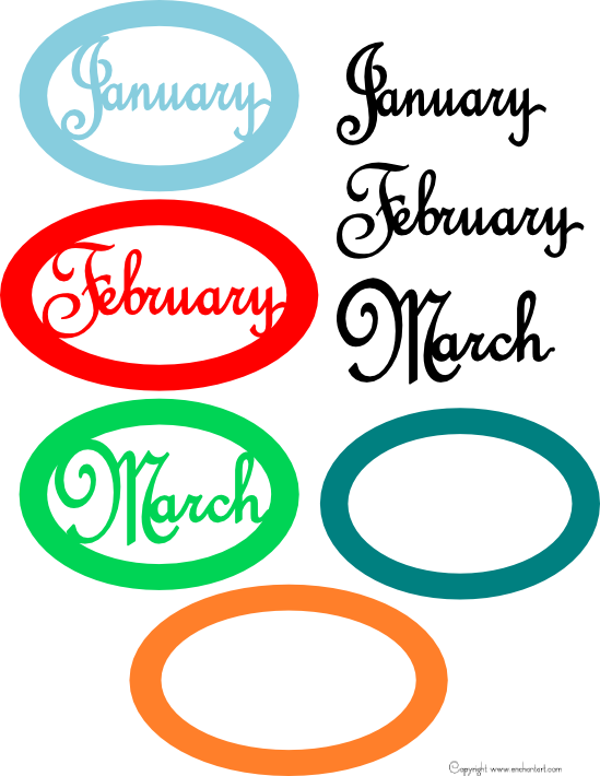 Months of the Year: January to March Months of the Year: January to March