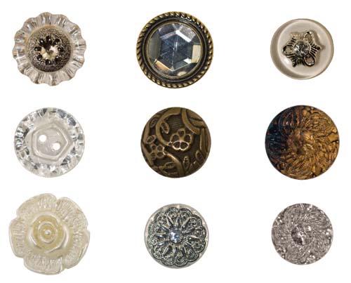 Idea-Ology Accoutrements 9/Pkg Fanciful Buttons
