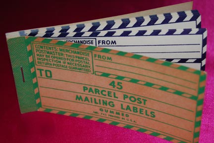 Parcel Post Mailing Labels